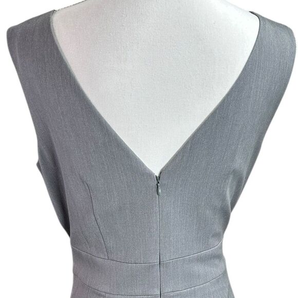 LOFT OUTLET Elegant Gray Sleeveless Jumpsuit Size 4 - Picture 6 of 12